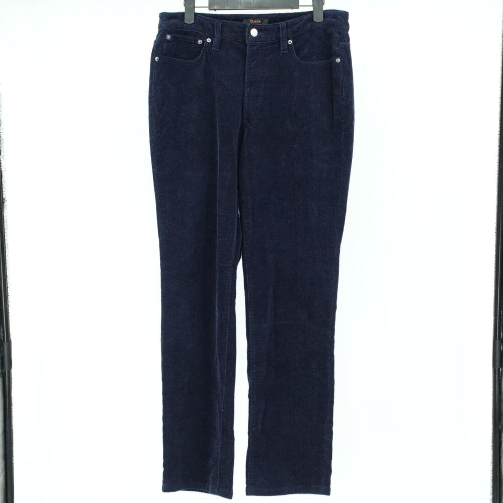 Quince Corduroy Pants SZ 6 Organic Cotton Sustainable Stretch Preppy Academia